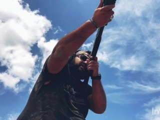 getting dirty wearing red vans