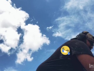 getting dirty wearing red vans