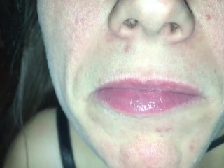 Cum play with retainer.