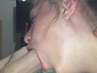 Face Fucked and Sucking Cum from Creampie
