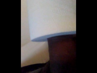 Sticking my dick in a roll of toilet paper