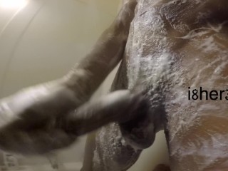 playing with BBC in the shower