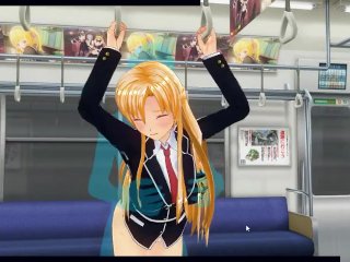 [CM3D2] - Sword Art Online Hentai, Asuna Yuuki Fucked On Train