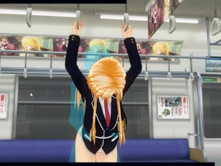 [CM3D2] - Sword Art Online Hentai, Asuna Yuuki Fucked On Train