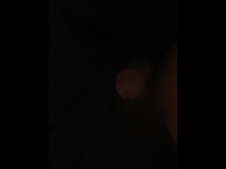 vlog #76 masturbating in a black dress while on a toilet. a bearded woman