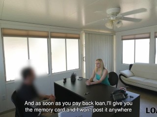 LOAN4K. Chick has problems and manager gives money for fucking