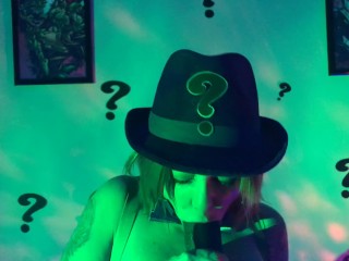 MILF Riddler Cosplay Batcock BBC Blowjob Titfuck Roleplay