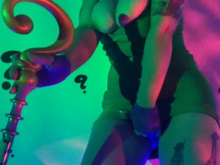 MILF Riddler Cosplay Batcock BBC Blowjob Titfuck Roleplay