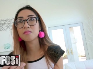 MOFOS - Skinny lil asian teen Eva Yi is shell shocked by huge cock