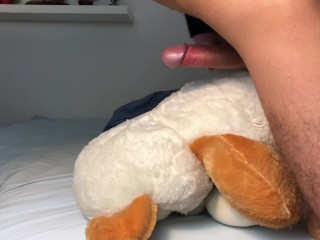 Amateur Guy Moaning Dirty Talk While Humping TeddyBear - 4K