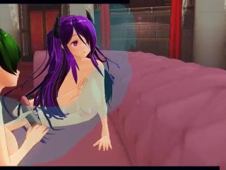 [CM3D2] - Fire Emblem Hentai, Lyn And Camilla Pleasure Each Other And A Man