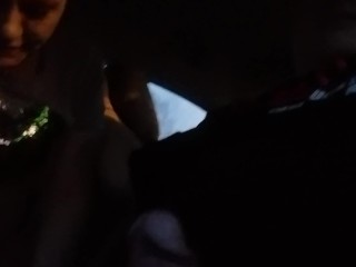 Sucking cock in the car