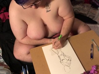 Boobs Ross — Fictional Character Speed Draw 1