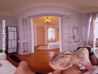 Rockabilly Rider VR remastered shows Dolly Diore's POV hardcore skills