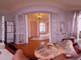 Rockabilly Rider VR remastered shows Dolly Diore's POV hardcore skills