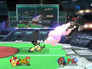 Ganon gets by Pichu