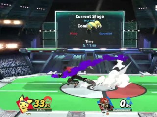 Ganon gets by Pichu