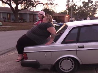 ssbbw ivy davenport bounces car with betty jetson bbw