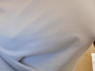 Pregnant woman loves to show off her big boobs