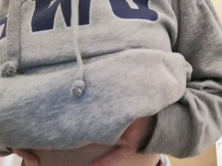 Pregnant woman loves to show off her big boobs