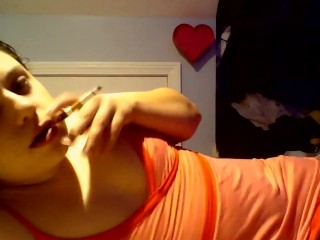 Smoke Up! - Big Lips, Smoking Fetish