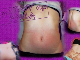 masturbates my navel reaching the climax in my womb FULL Part 2 Belly