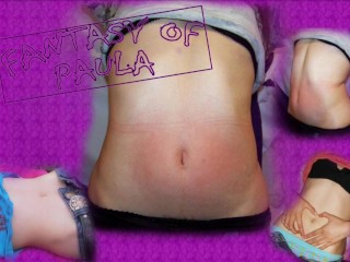 masturbates my navel reaching the climax in my womb FULL Part 2 Belly