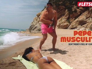 LETSDOEIT - Ebony Teen Noe Milk Seduced And Fucked At The Beach