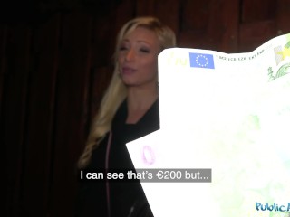Public Agent Stunning German blonde babe paid to fuck