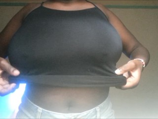 Kenyan girlfriend Boob/Nipple play