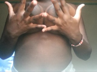 Kenyan girlfriend Boob/Nipple play