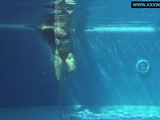 Kittina Clairette hot Hungarian teen underwater