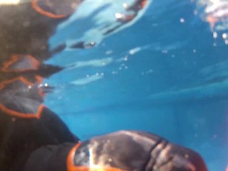 Underwater Easybreath Snorkel Dive Test with Neopren