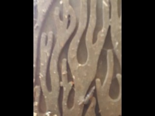 Goth Cyberpunk Giantess Crushes you in the forest at a music festival,