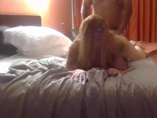 GingerBBW gets fucked doggy by neighbor while hubby is at work
