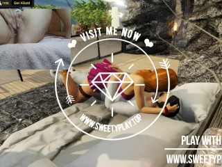 Porn game 3D hard sex. Gamer girl masturbation online