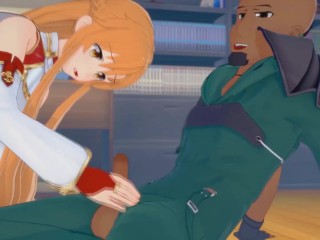 (3D Hentai) SAO Sword Art Online - Asuna and Agil (アスナ ソードアート・オンライン 性的)