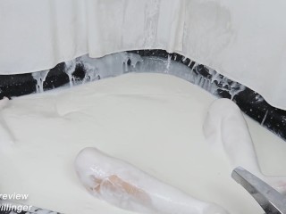 FREE PREVIEW v427 Queen Of Cum Bath Bukkake Gangbang