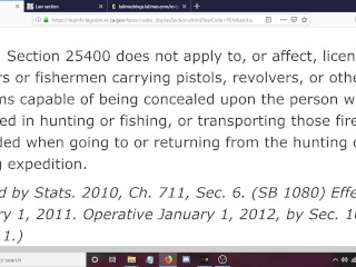 How to Legally Carry a Concealed Firearm in California Without a Permit! 