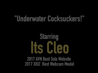 Wild Webcammers Its Cleo & Annie Knight Suck Cock Underwater