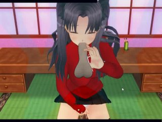 [CM3D2] - Fate/Stay Night Hentai, Horny Rin Tohsaka Wants You're Dick