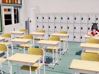 MMD 3d HENTAI 魁!! 罪袋学園!!　（主演：山風）