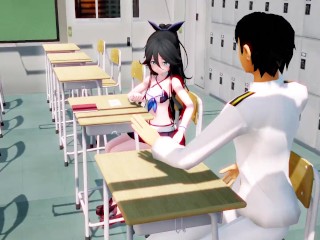 MMD 3d HENTAI 魁!! 罪袋学園!!　（主演：山風）