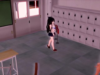 MMD 3d HENTAI 魁!! 罪袋学園!!　（主演：山風）