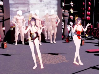 MMD 3d HENTAI 康熙帝と魔鏡で『宵々古今』