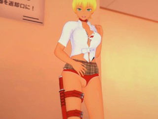 (3D Hentai)(Food Wars!: Shokugeki no Soma) Ikumi Mito masturbation (食戟のソーマ)