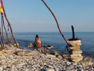 Compilation TRAVEL NUDE - Russian Slut Nudist Girl Sasha Bikeyeva