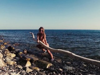 Compilation TRAVEL NUDE - Russian Slut Nudist Girl Sasha Bikeyeva