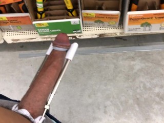 Penis Extender On in Walmart come learn to get bigger dick join onlyfans @ voyeur365movies 