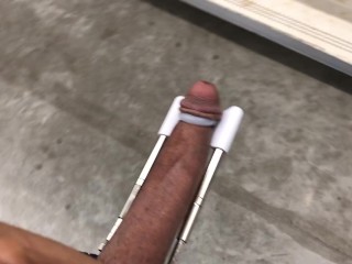 Penis Extender On in Walmart come learn to get bigger dick join onlyfans @ voyeur365movies 